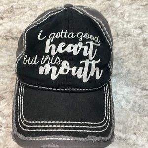 Distressed baseball hat